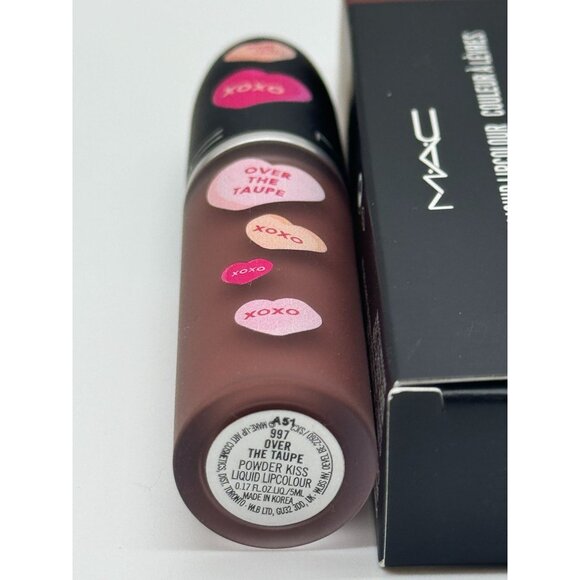 MAC Powder kiss Liquid Lip Color Over the Taupe - 0.17 Oz - Picture 3 of 4